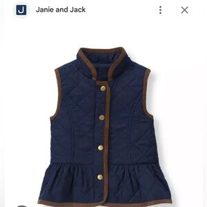 Janie and Jack Quilted Vest 3-4T